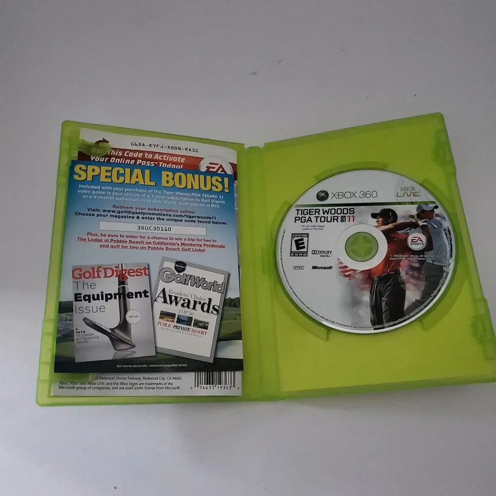 Tiger Woods PGA Tour 11 (Microsoft Xbox 360, 2010)